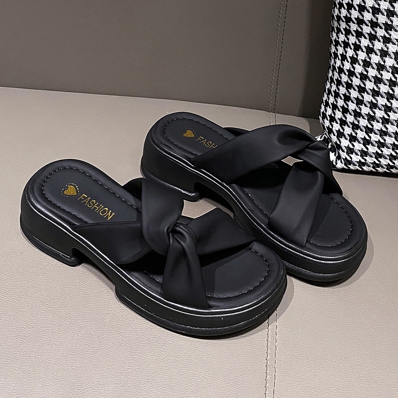 Dép Sandal muffin Đế Dày Mềm Mại Thời Trang Cho Nữ