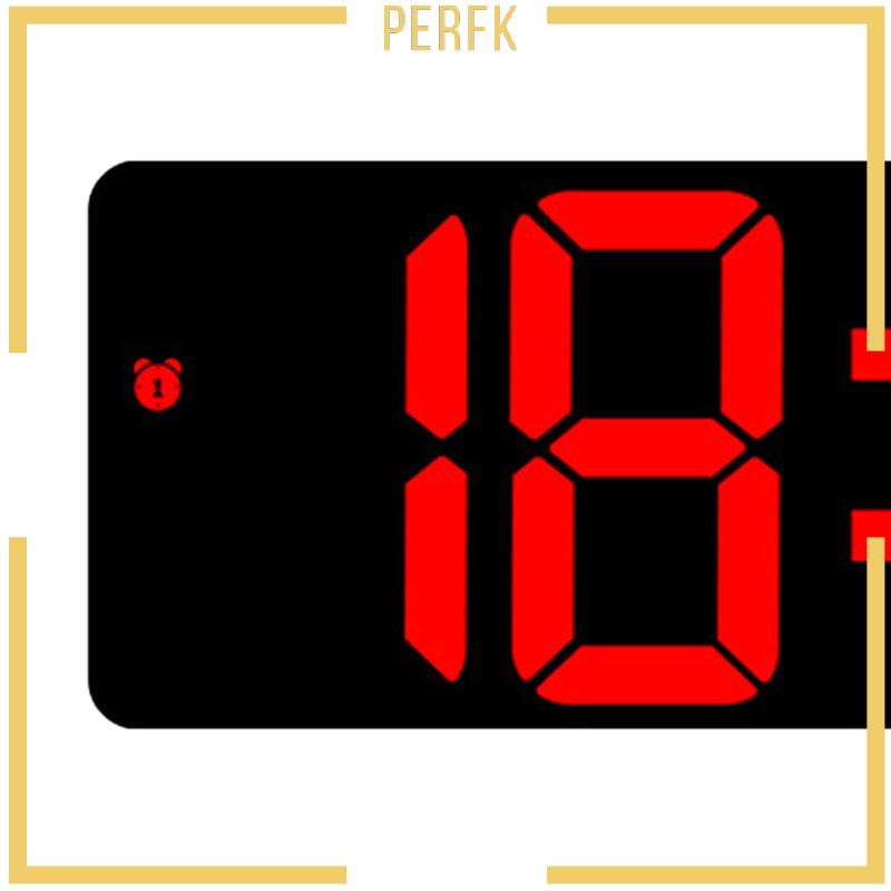 [Perfk] Đồng Hồ Để Bàn Màu Xanh Dương Nhiệt Độ Trong Nhà / Văn Phòng