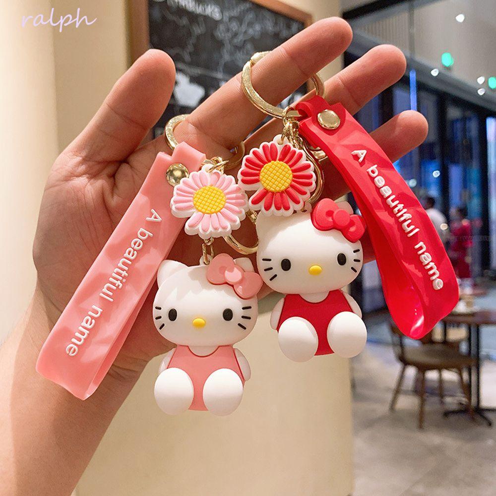 Móc Khóa Hình Búp Bê Cinnamorol Hoạt Hình Kuromi Mắt To Bằng Silicon