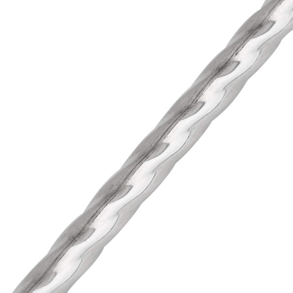=Christmas=5 Pairs of Stainless Steel Chopsticks Anti-skip Thread Style Durable Silver