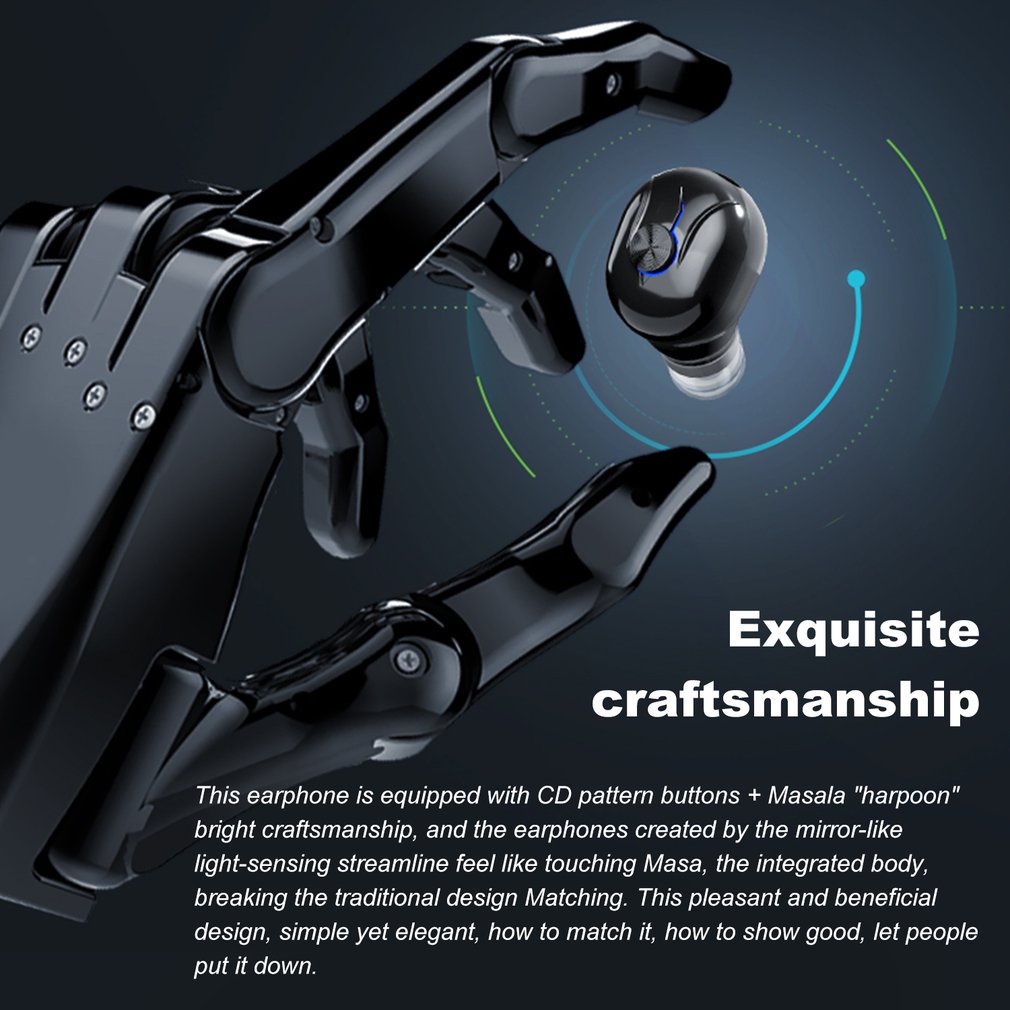Tai Nghe Bluetooth 5.0 Nhét Tai Có Micro Thiết Kế Thể Thao Và Phụ Kiện