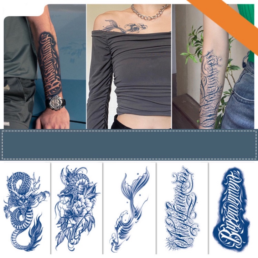 1 Hình Xăm Dán Tạm Thời Chống Nước Bán Vĩnh Viễn Trang Trí Nghệ Thuật Cơ Thể Cho Nam Và Nữ