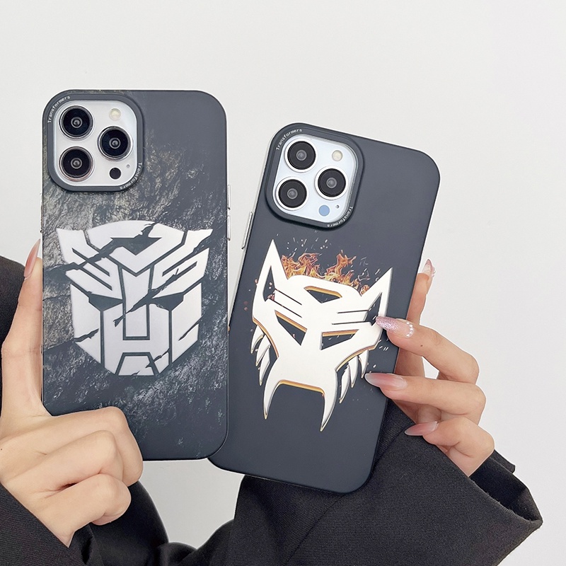 Ốp Điện Thoại Hai Lớp Họa Tiết Transformers Beast Wars Cho iPhone 14 Pro Max 13 12 Pro Max 11