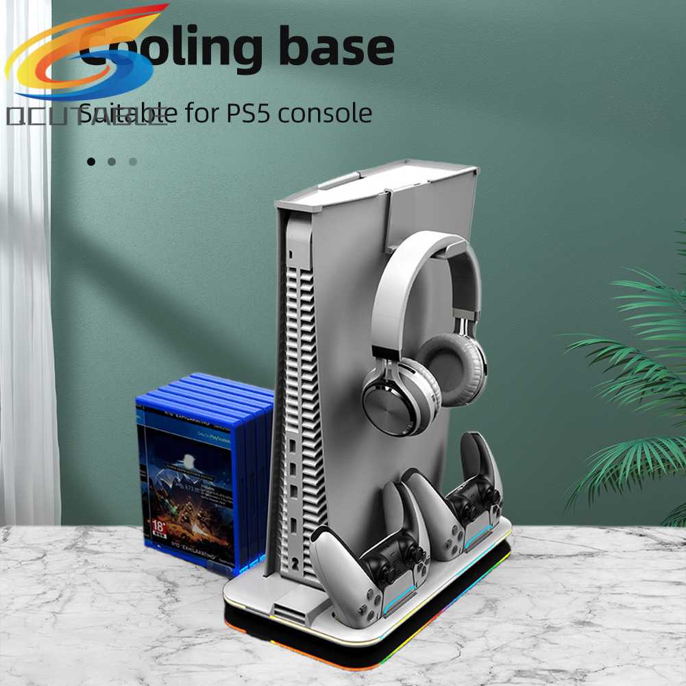 Giá Đỡ + Chuôi SạC + ĐèN RGB Cho Tay CầM Chơi Game PS VR2 PS5