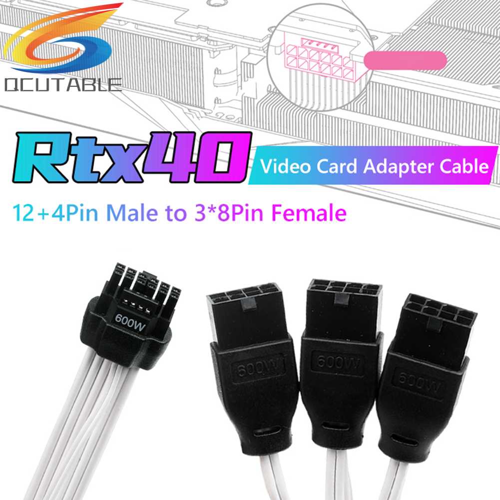 Cáp Mở RộNg 5.0 30cm 16AWG Cho GPU RTX 3090Ti 4070Ti 4080 4090