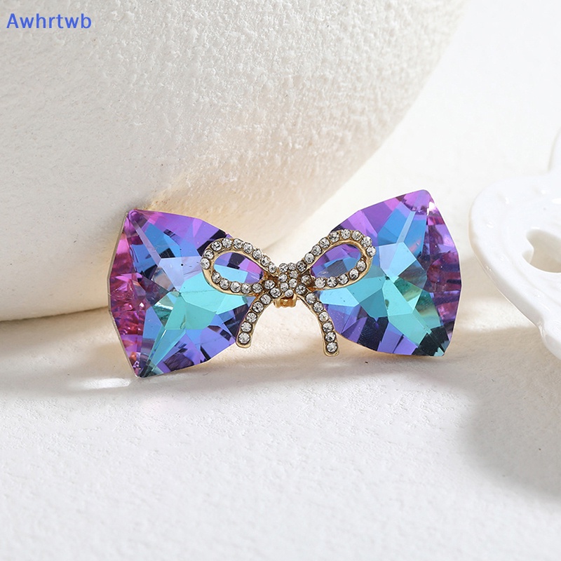 Ghim Cài Áo Hình Nơ Đính Đá Ngọc Trai Nhân Tạo Thời Trang Mới