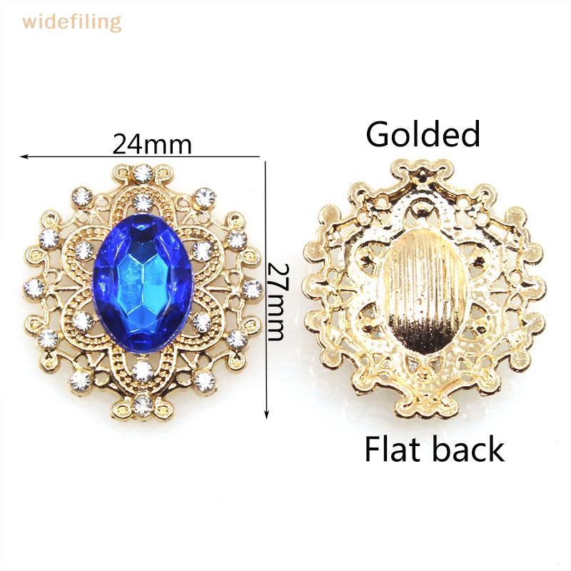 Set 5 Nút Đá Pha Lê 24 * 27MM Dùng Làm Trang Sức DIY