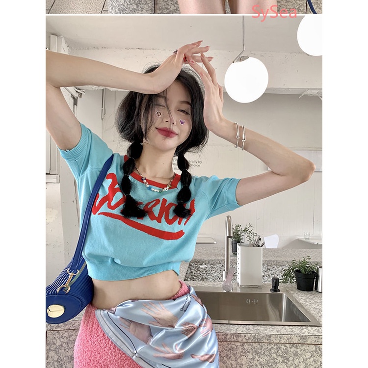 Áo Dệt Kim Cổ Vuông Thiết Kế Quyến Rũ Cho Nữ