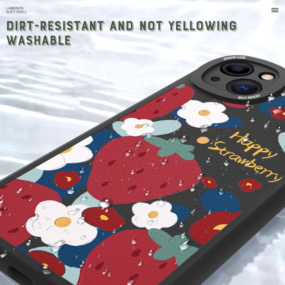 Samsung Galaxy S22 S21 S20 FE Plus Ultra S22+ S21+ S20+ 5G Cho Ốp lưng điện thoại In Hình Flower Strawberry