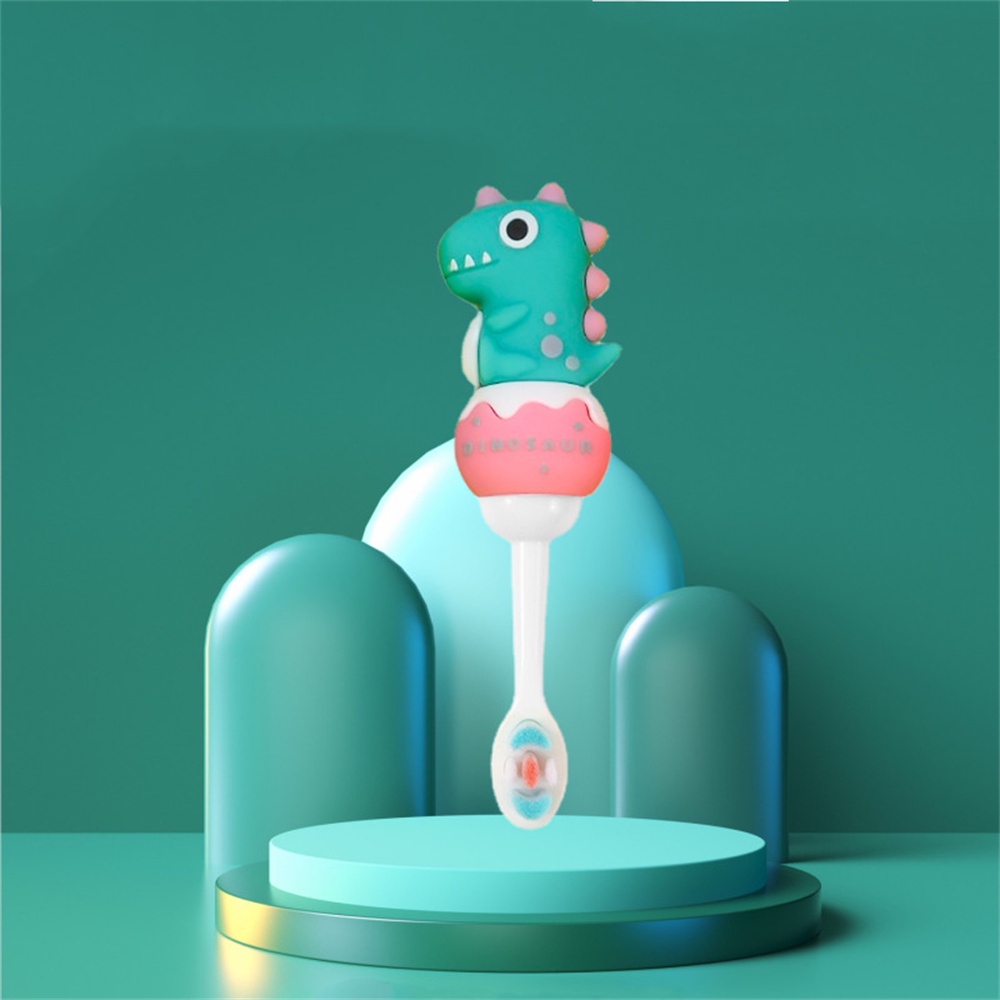 Bàn Chải Đánh Răng Trẻ Em Hoạt Hình Khủng Long Tay Cầm Ngắn Bàn Chải Đánh Răng Lông Mềm Đầu Nhỏ Đóng Gói Độc Lập Bàn Chải Đánh Răng Đặc Biệt Cho Bé homelove