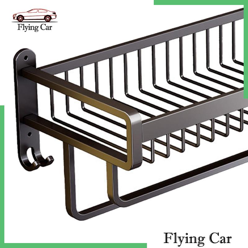 Giá Treo Khăn Gắn Tường Tiết Kiệm Không Gian Màu Đen Lzdjfmy2