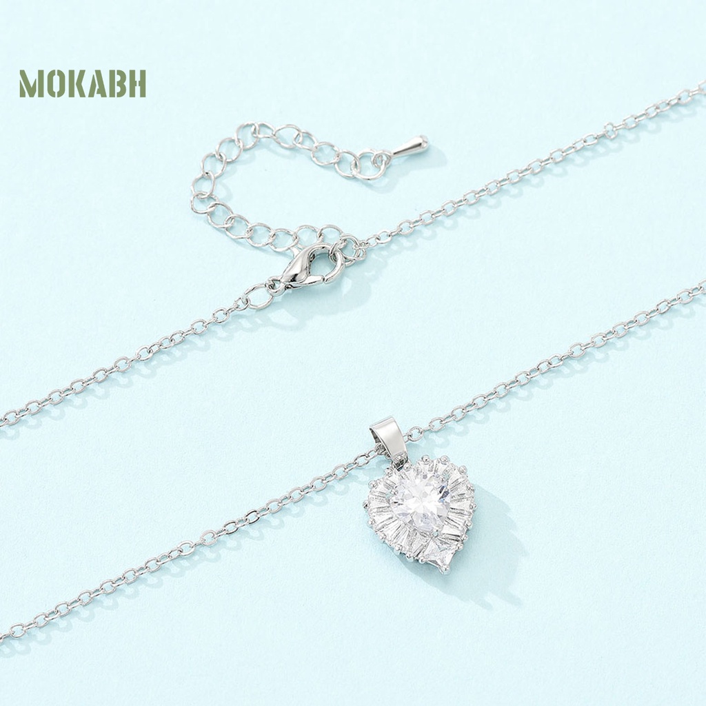 Vòng cổ Mặt Hình Trái Tim Đính Đá Sang Trọng Cho Nữ