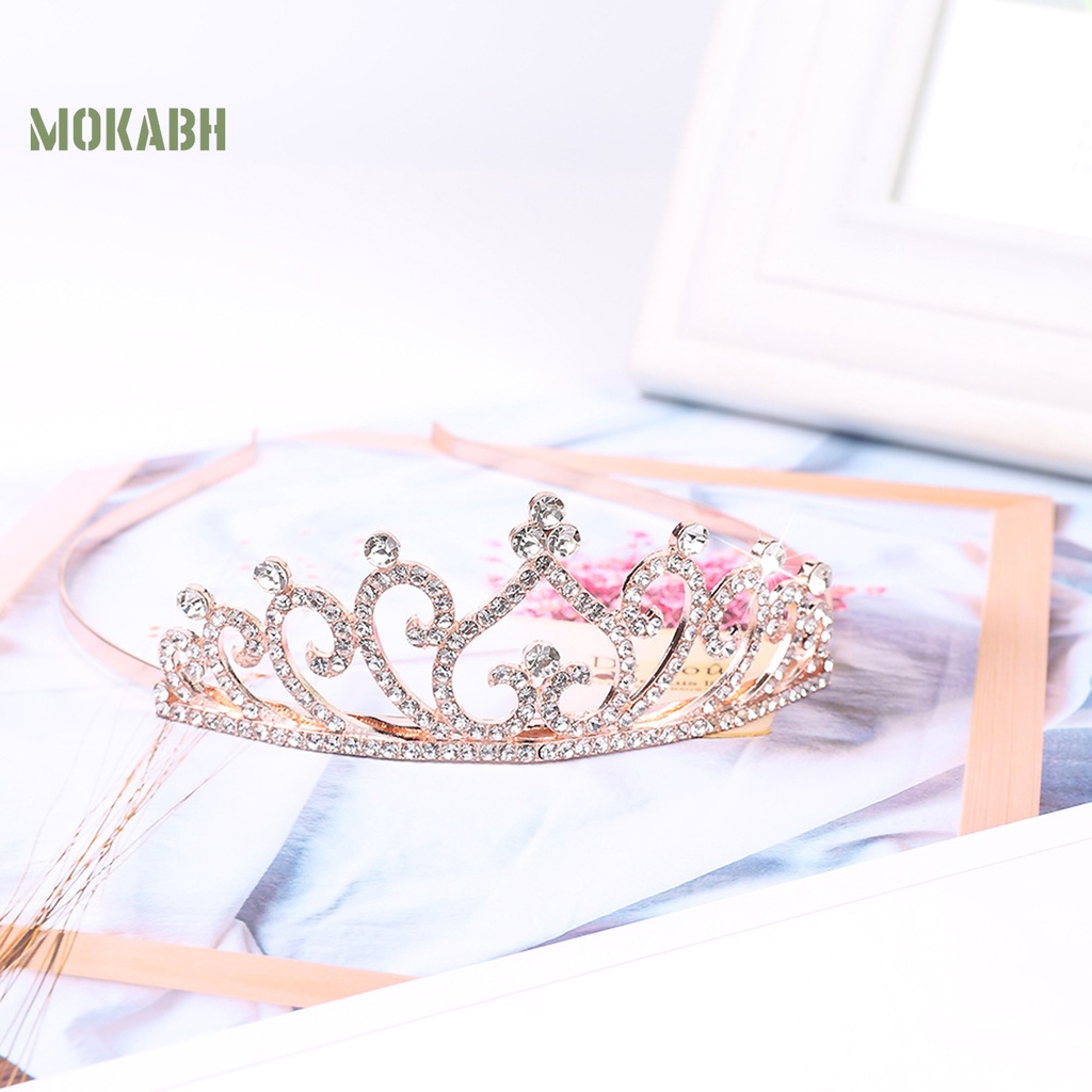 Vương Miện Hợp Kim Rỗng Hình Trái Tim Trang Trí Lễ Hội Cho Bé