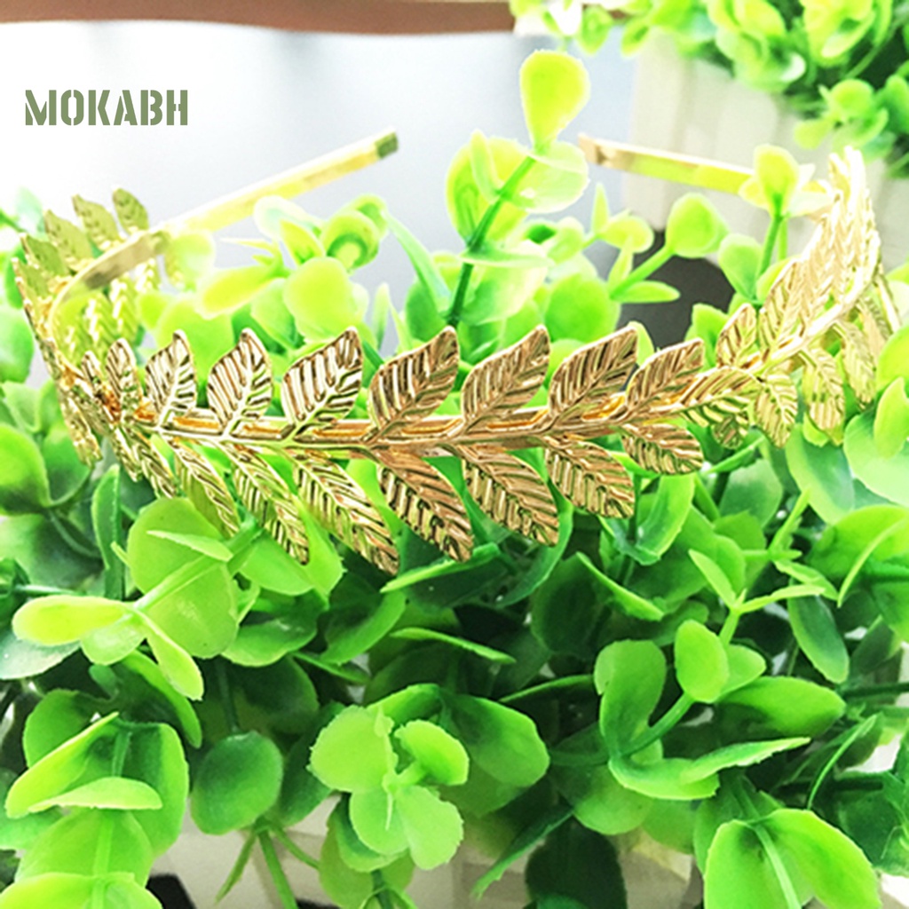 Băng Đô Cài Tóc Hình Vương Miện Hoa Lá Xinh Xắn Thời Trang