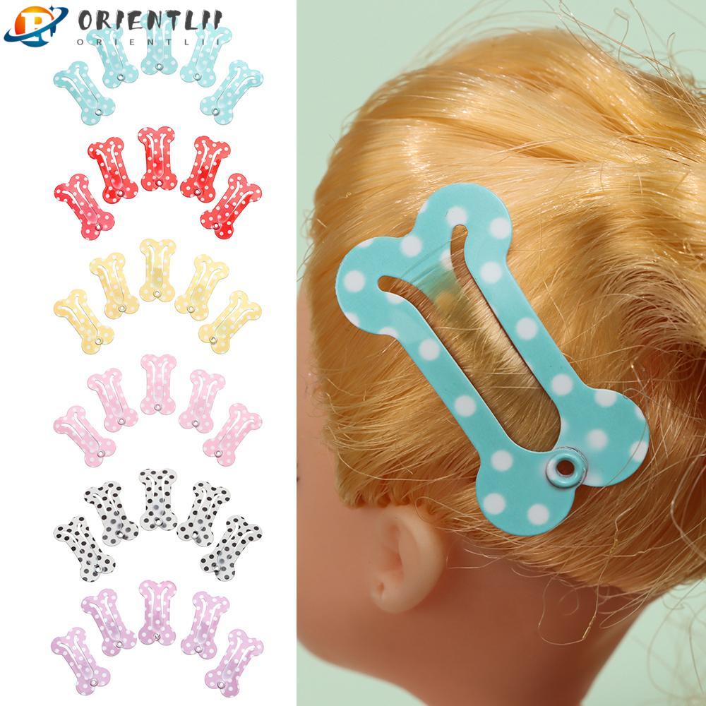 Set 5 Kẹp Tóc Chấm Bi Cho Búp Bê