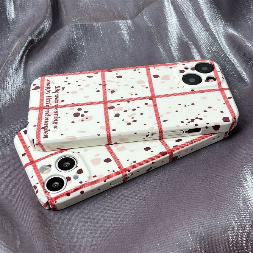 Ốp Điện Thoại Cứng In Hình Cô Gái Màu Đỏ Cho Iphone Xs xs1213 11 promax xr 14 YU5R