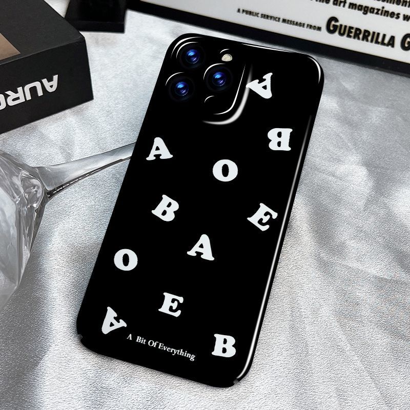 Ốp Điện Thoại Màu Trắng In Chữ Tiếng Anh Độc Đáo Thời Trang Cho iPhone14 / RADX xs13 Promax12xr 11