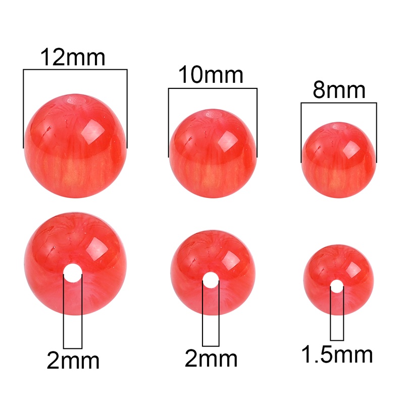 Chuỗi Hạt Nhựa 8 / 10 / 12mm Hình Mắt Mèo Dùng Để Làm Đồ Trang Sức Thủ Công