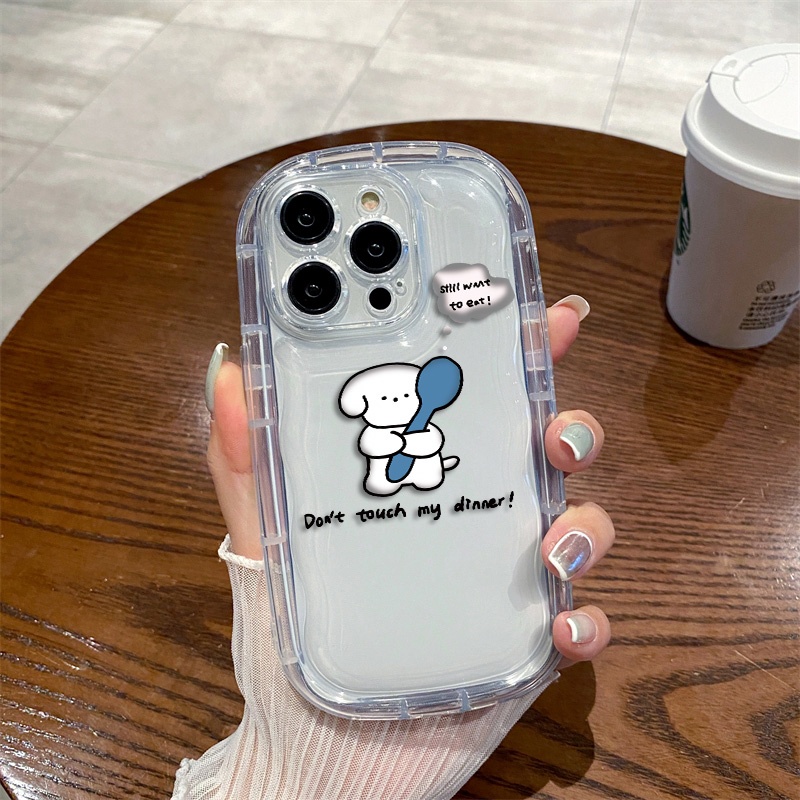 Ốp Điện Thoại TPU Silicone Mềm Trong Suốt Chống Sốc In Hình Chú Cún Cho IPhone 14 13 12 11 Pro XS Max X XR 8 + 7 Plus