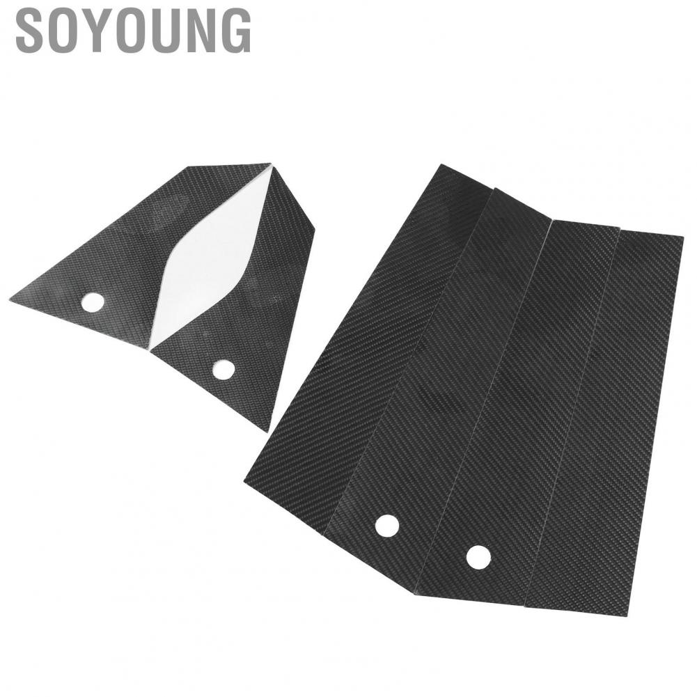 Soyoung Door Window Pillar  Abrasion Resistant C Post Trim High Toughness for Car Accessories