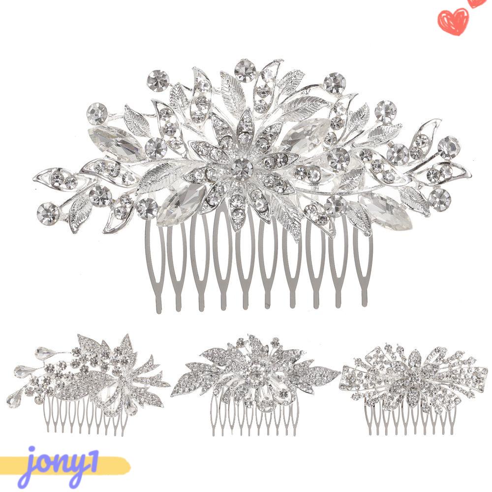 Lược Cài Tóc Cô Dâu Đính Đá Sang Trọng|Phụ Kiện Trang Trí Tóc Xinh Xắn Chất Lượng