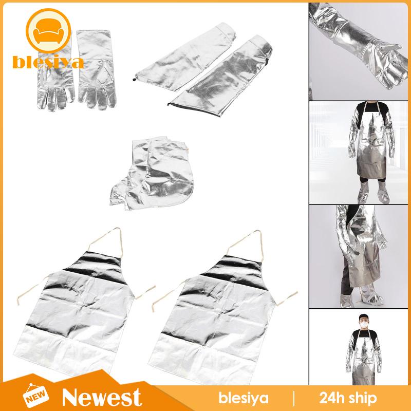 Set 2 Tạp Dề Lá Nhôm Bảo Vệ Chân Cho Phòng Thí Nghiệm / Cá