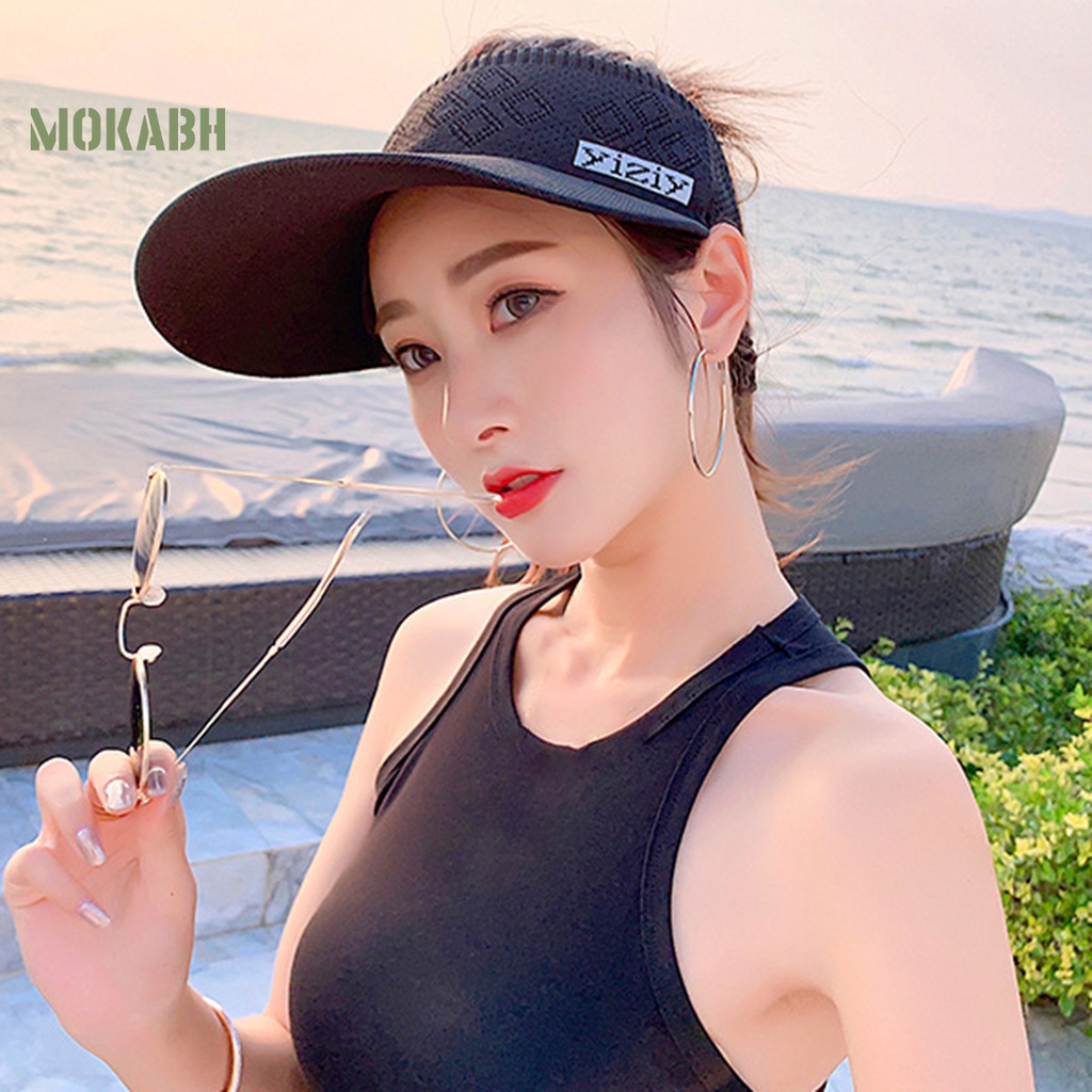 Mũ Lưỡi Trai Hở Chóp Chống Tia UV Có Thể Điều Chỉnh Thoáng Khí Thời Trang Mùa Hè Cho Nam Và Nữ