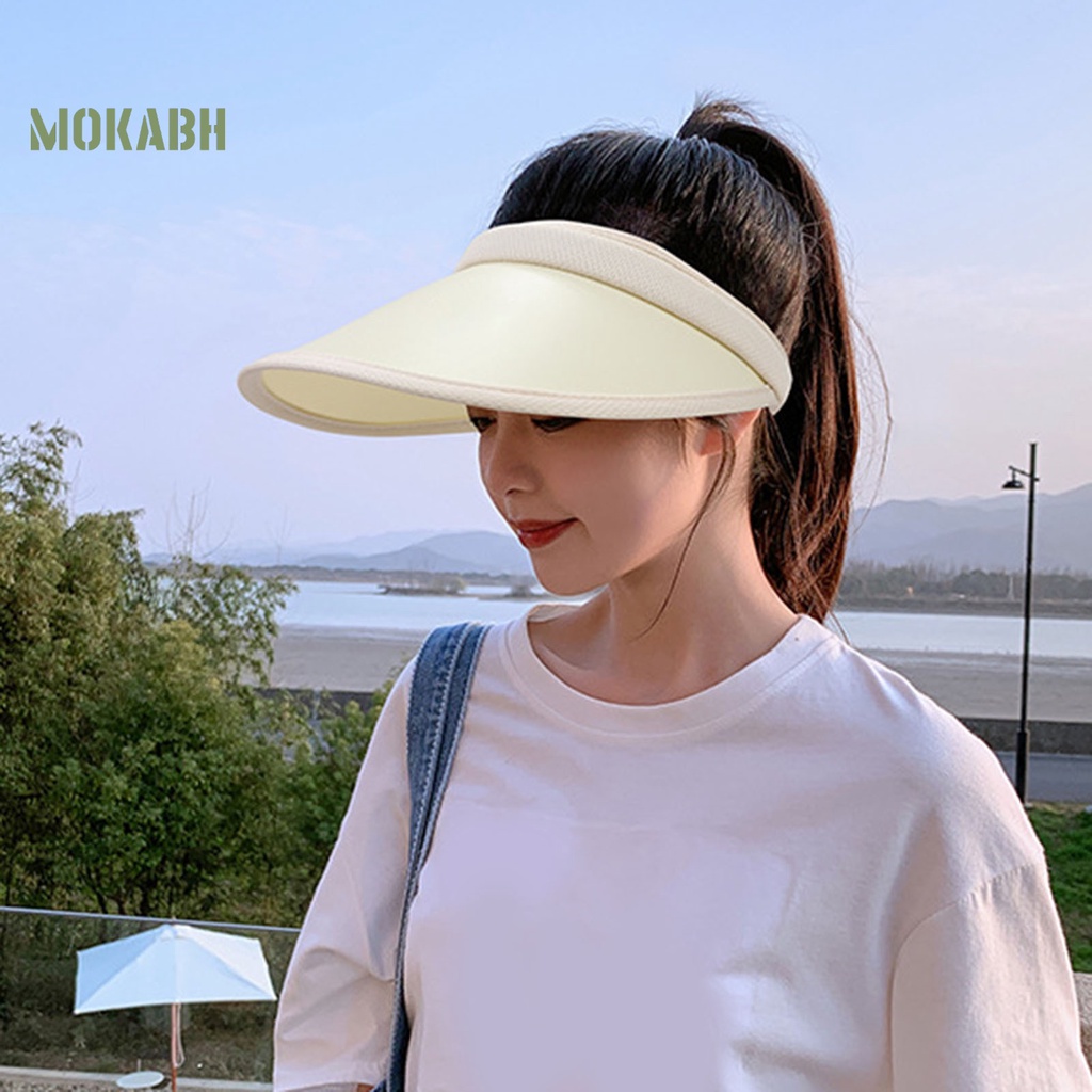 Nón Lưỡi Trai Nửa Đầu Màu Trơn Co Giãn Thời Trang Mùa Hè Cho Nữ