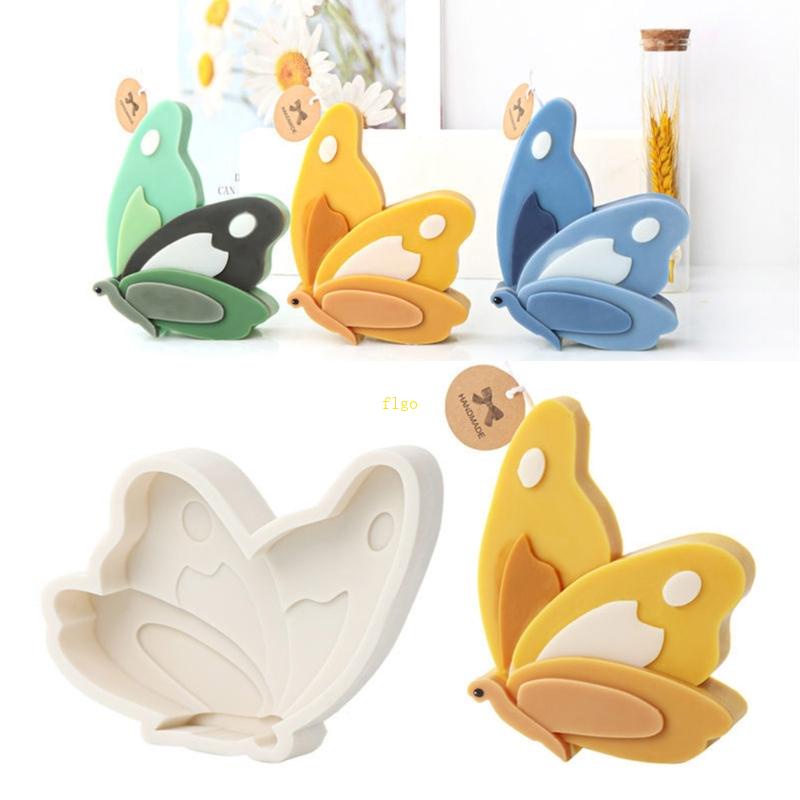 Khuôn Silicone Làm Nến / Xà Phòng Hình Bướm DIY
