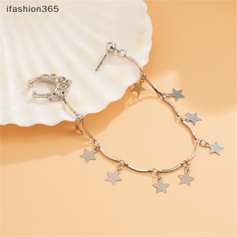 Khuyên Mũi Tua Rua Đính Ngọc Trai Giả Bằng Hợp Kim Thời Trang Bohemia Cho Nữ ifashion365