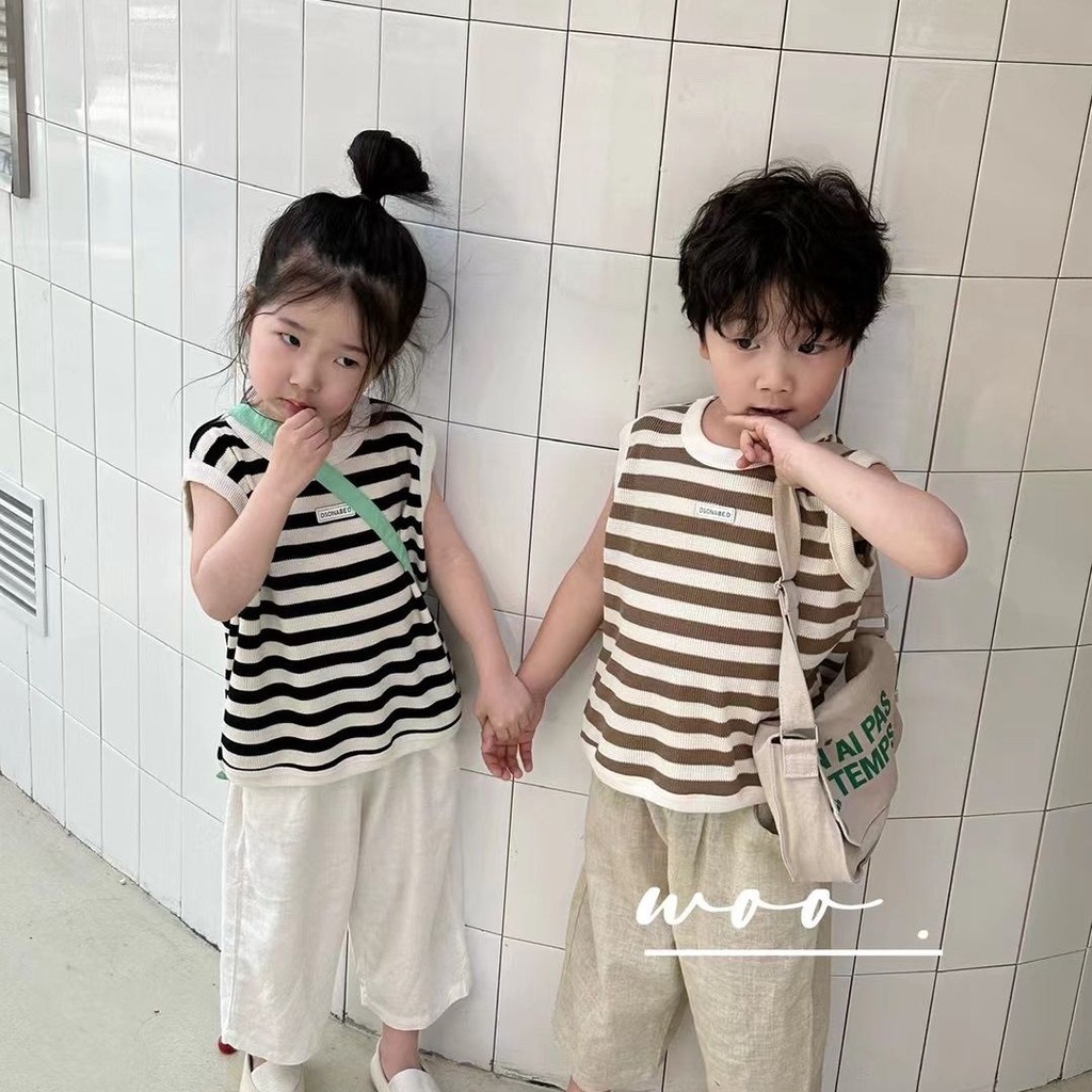 Quần Dài Vải Lanh Cotton Mỏng Chống Muỗi Phong Cách Hàn Quốc Thời Trang Xuân Hè Cho Bé