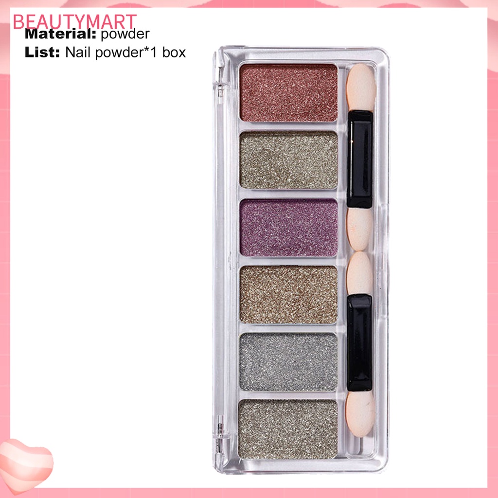 Bột Tráng Gương Nhiều Màu Lấp Lánh Chuyên Dụng Trang Trí Móng Nghệ Thuật