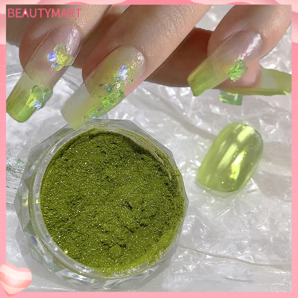 1 Hộp Bột Trang Trí Móng Tay Hiệu Ứng Màu Sắc Tươi Sáng Không Mùi