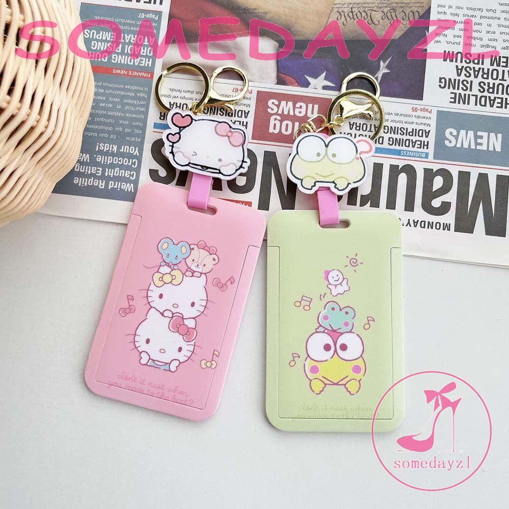 Ví Đựng Thẻ / Xe Buýt / Thẻ Ngân Hàng Hình Mèo Kitty Melody Có Móc Khóa Thu Gọn Được