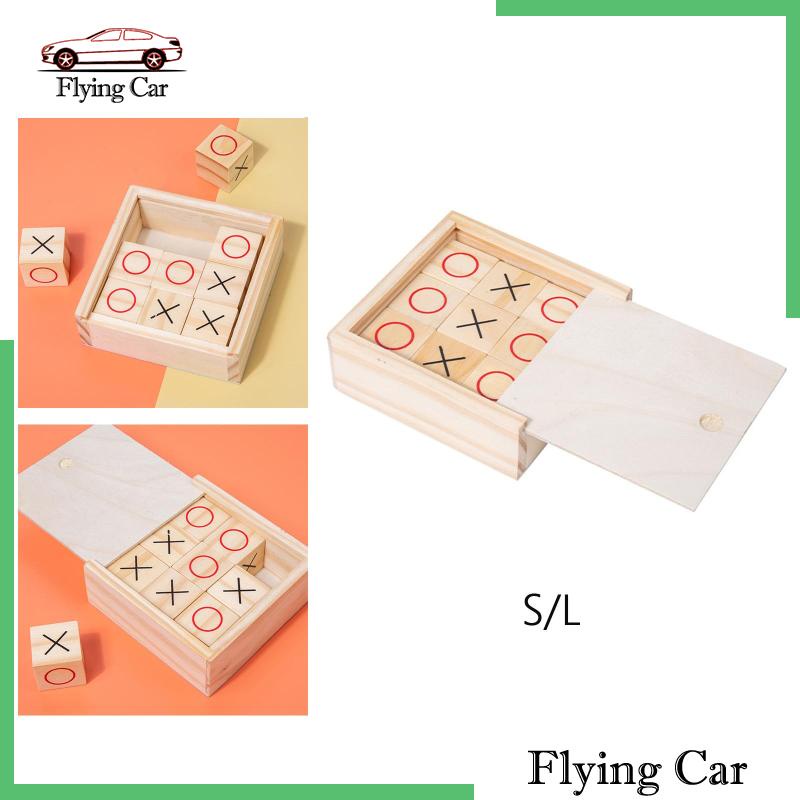 Bộ 2 Đồ Chơi Tic TAC Bằng Gỗ Trang Trí Trong Nhà / Ngoài Trời Cho Người Lớn