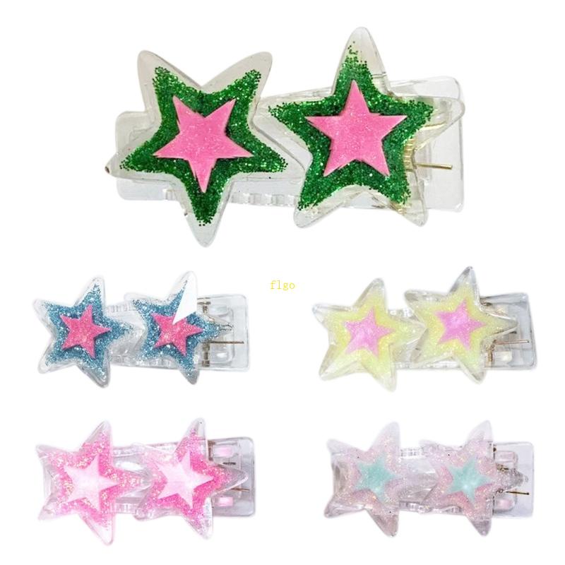 Kẹp Tóc Nhựa Hình Ngôi Sao Ngọt Ngào Cho Nữ