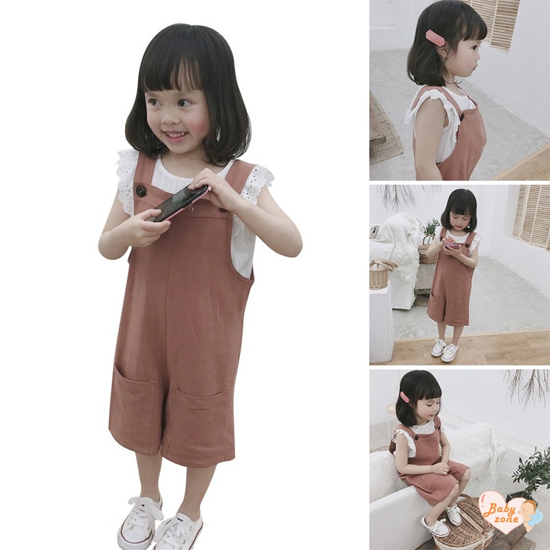 Quần Dài Chất Liệu Cotton Màu Trơn Thời Trang Xuân Hè Cho Bé Gái