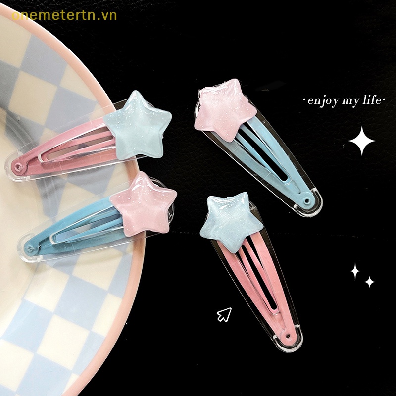 Kẹp Tóc Hình Ngôi Sao Màu Kẹo Ngọt Ngào Cho Nữ