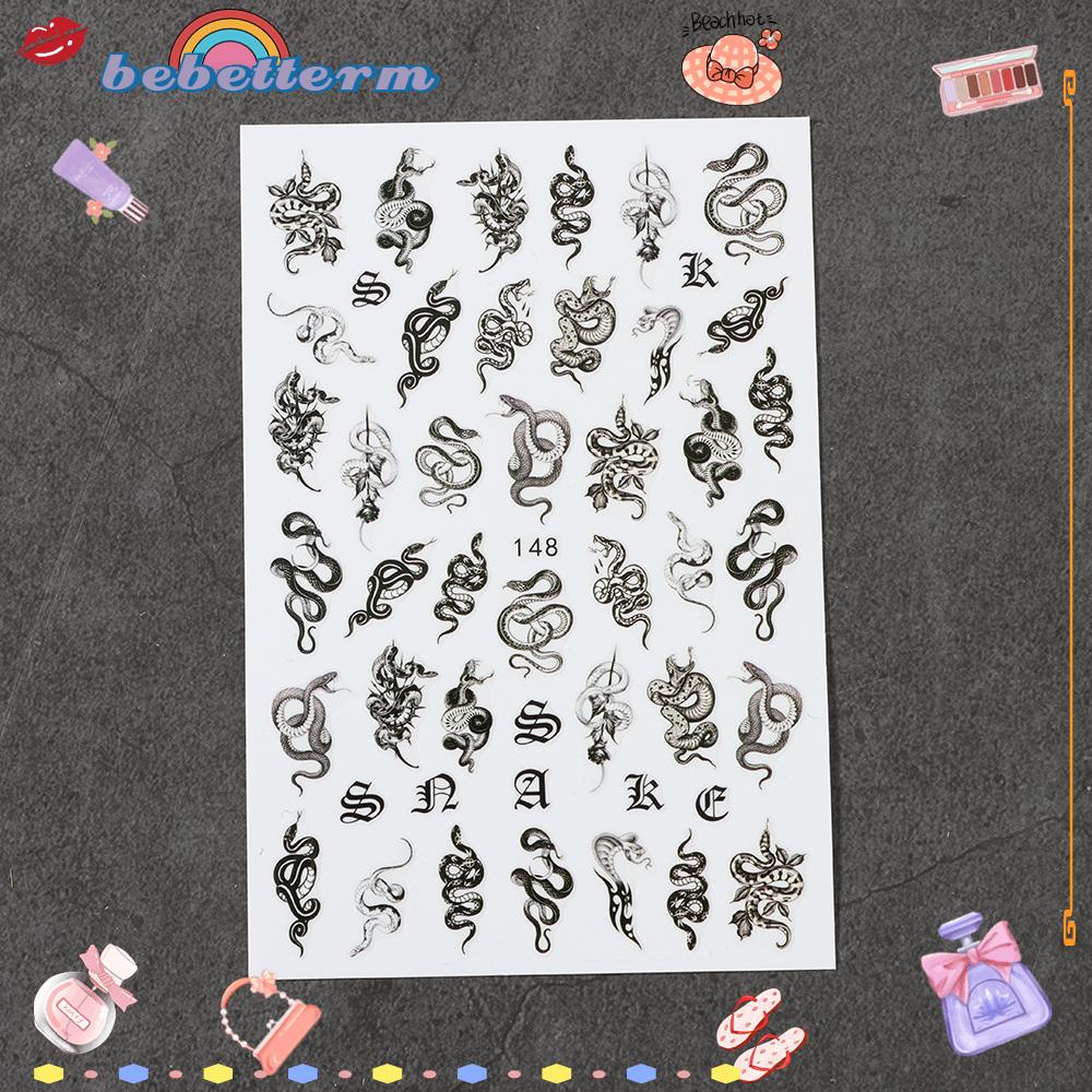 Miếng Dán Trang Trí Móng Tay Tự Dính Phong Cách Gothic