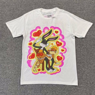 Áo Thun Ngắn Tay In Hình Thỏ Travis Scott Chinatown