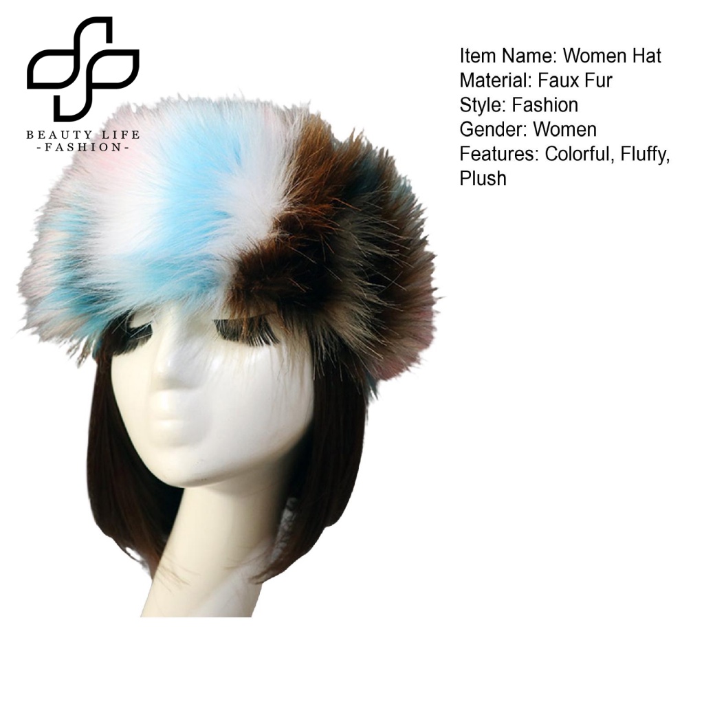 Mũ Lông Dày Không Vành Hở Chóp Chống Gió Nhiều Màu Sắc Thời Trang Mùa Đông Cho Nữ
