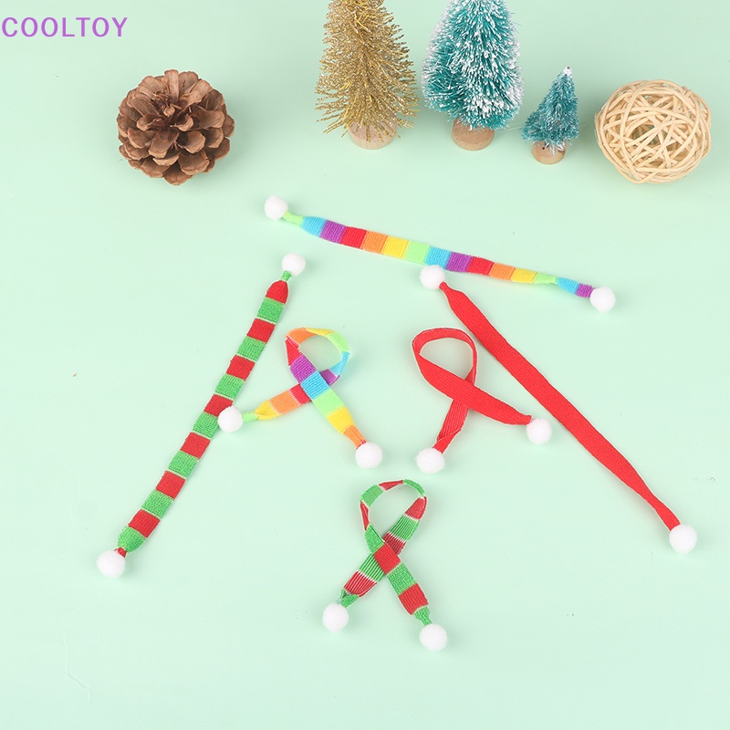 Cooltoy Bộ 2 Phụ Kiện Băng Đô Đan Len Mini Phong Cách Giáng Sinh Trang Trí Nhà Búp Bê