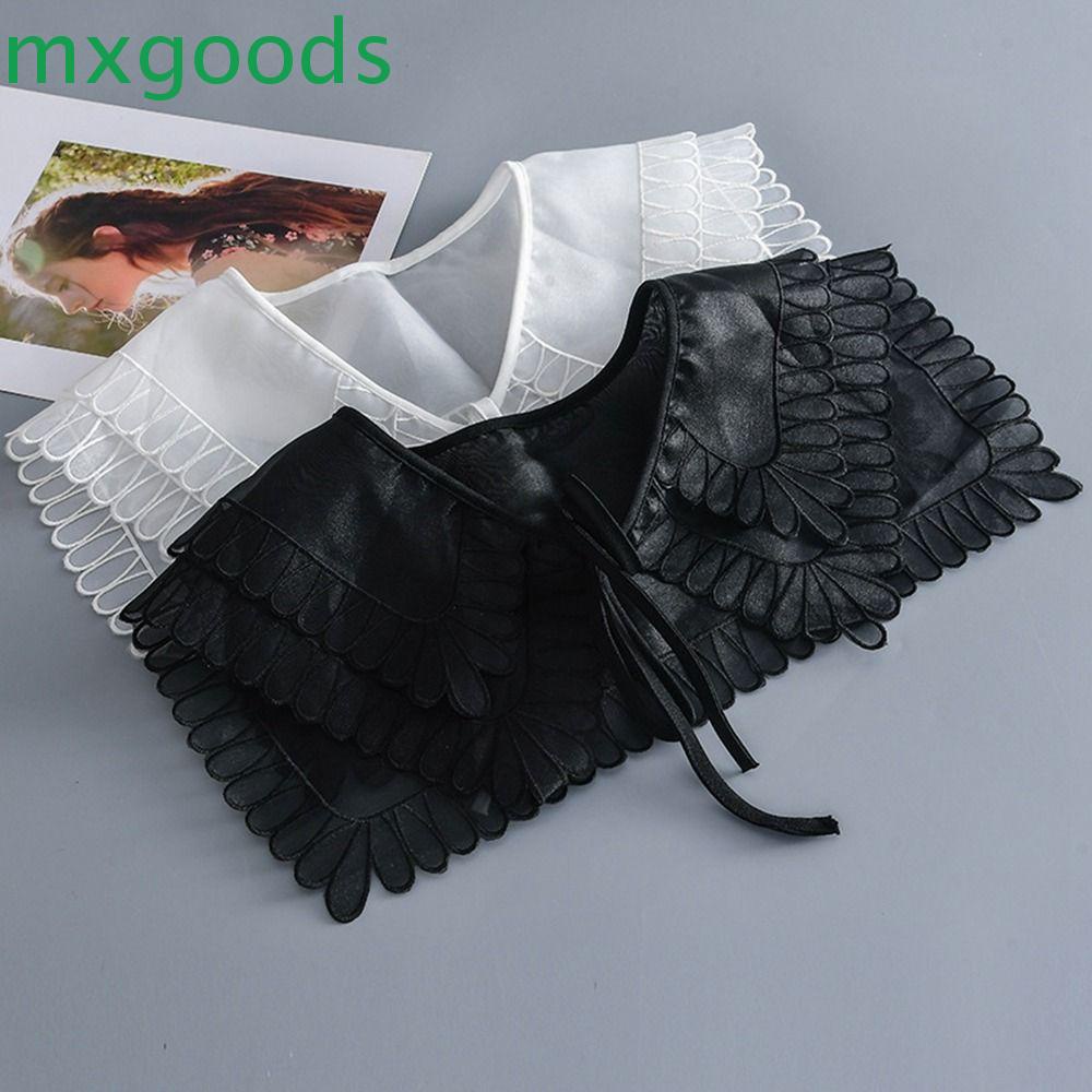 Mxgoods Áo Choàng Mini Cổ Búp Bê Tháo Rời Được Phong Cách Vintage Hợp Thời Trang Nữ