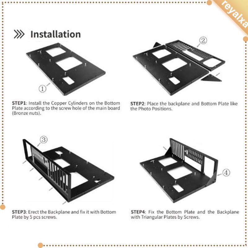 [Reyalxa] Giá Đỡ Bo Mạch Chủ Máy Tính Bền Bỉ Mở Khung Đồ Họa GPU