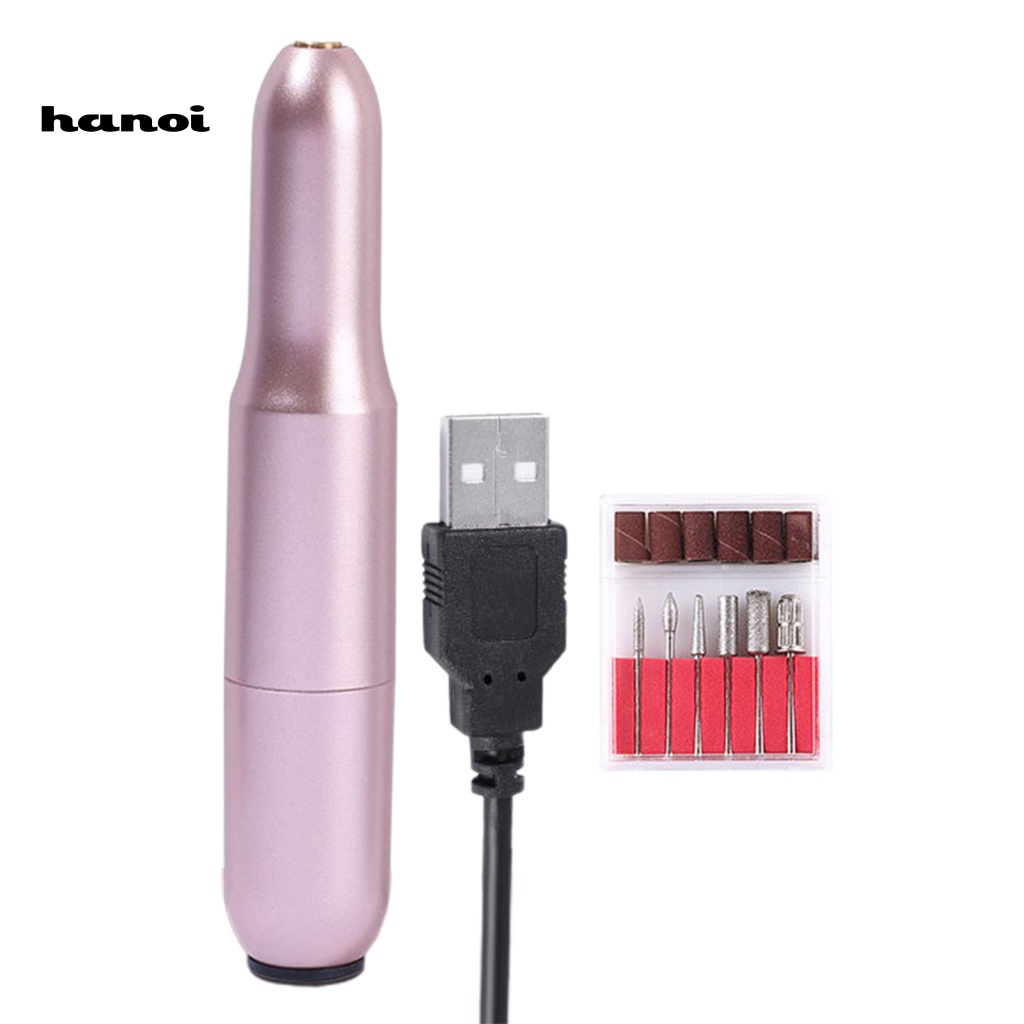 1 Bộ Máy Đánh Bóng Móng Tay Chuyên Nghiệp Bằng Nhựa Cổng Sạc USB