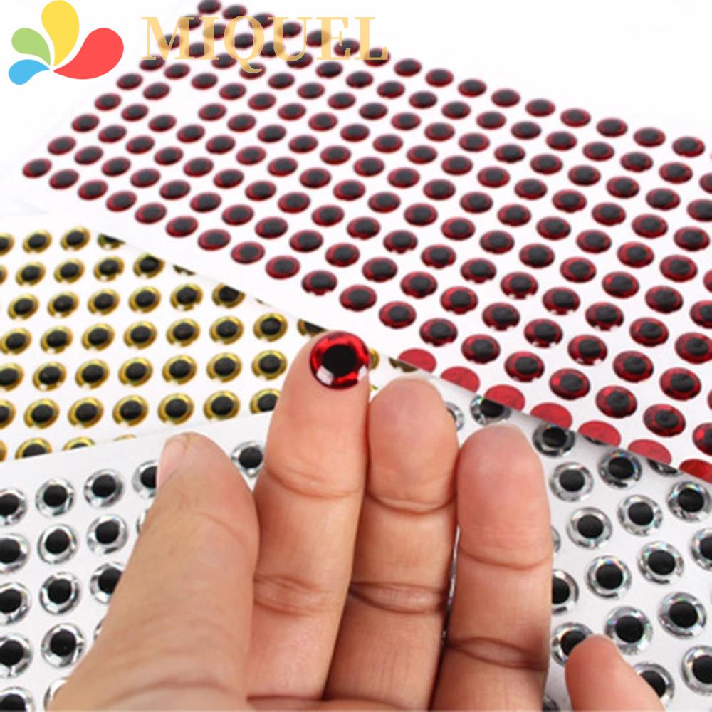 Set 100 Mắt Giả 3mm 4mm 5mm 6mm Gắn Mồi Câu Cá