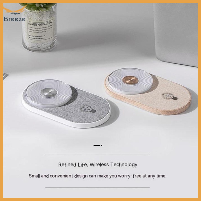 Đế Sạc Nhanh Không Dây Usb 2 Trong 1 Có Đèn Nhiều Màu Sắc Tương Thích Với Huawei