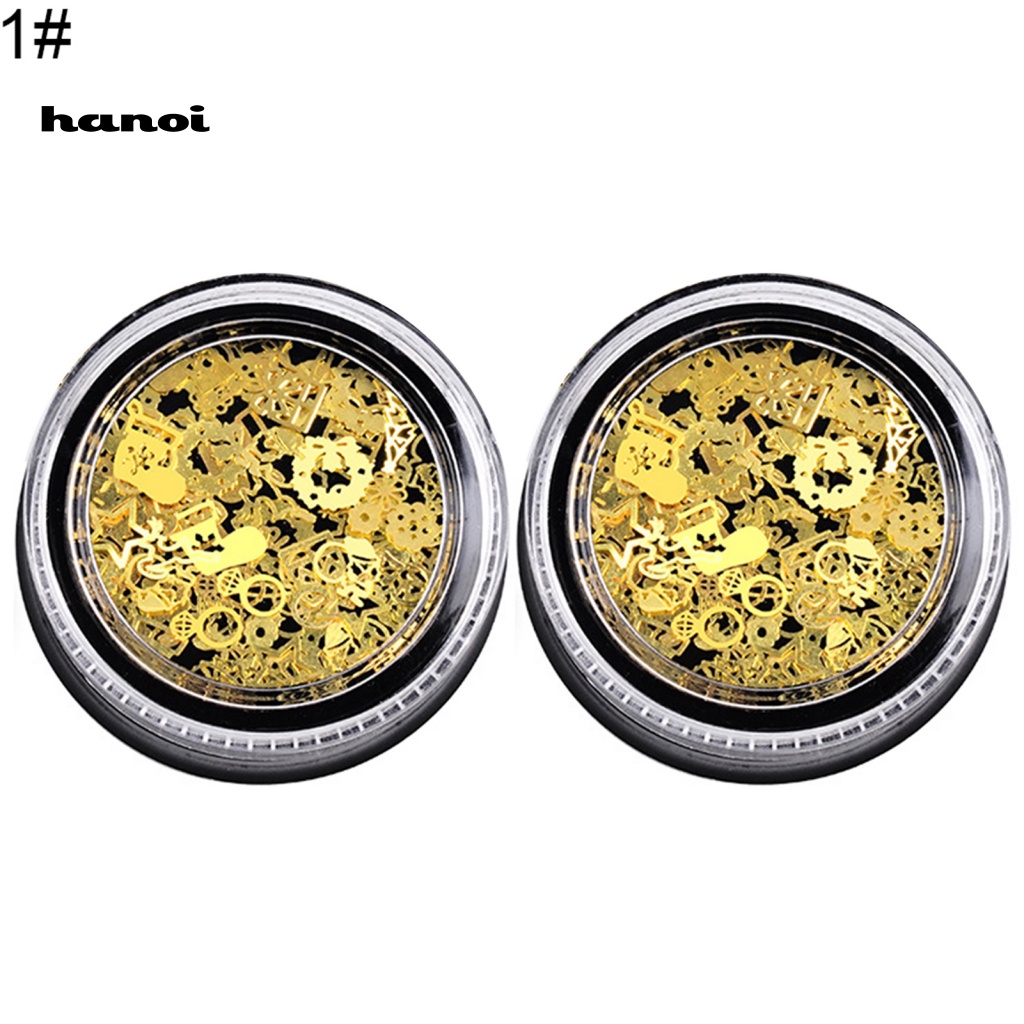 Set 2 Hộp Phụ Kiện Trang Trí Móng Tay Nghệ Thuật