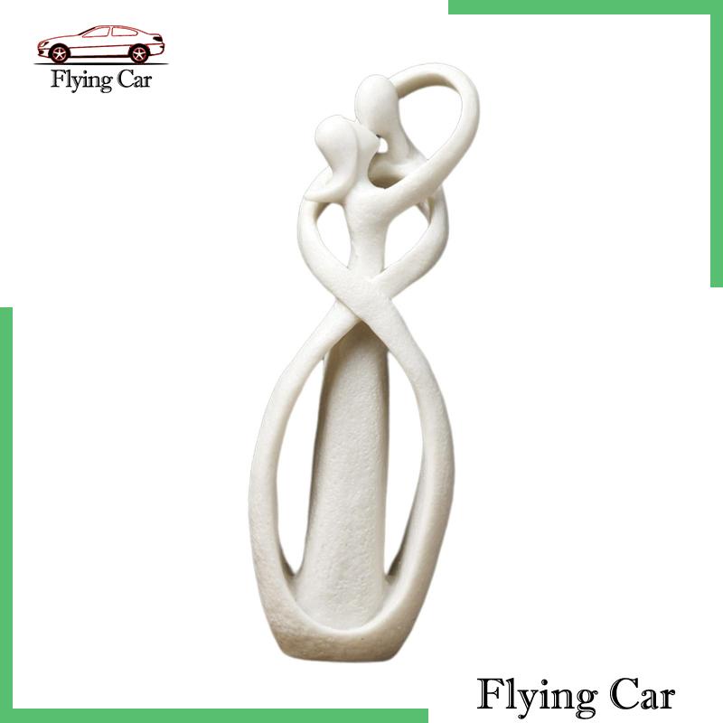 [Lzdjfmy2] Bức Tượng Cặp Đôi Tinh Tế Hiện Đại Tinh Tế Trang Trí Văn Phòng