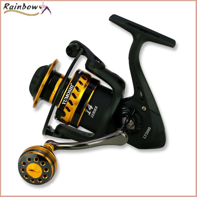 Tay Quay Máy Câu Cá Bằng Kim Loại Gọn Nhẹ Nhiều Màu Sắc